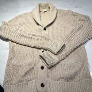 Club Monaco Cream Cardigan Sweater